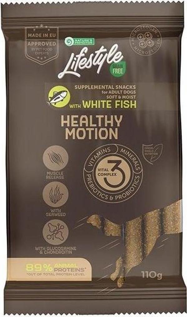 Nature's Protection Life Style Tahılsız Sağlıklı ve Taze Beyaz Balıklı Köpek Ödül Maması 110 Gr - Image 1