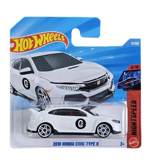 Hot Wheels 2018 Honda Civic Type R - Beyaz (1/64) 2025 Serisi - Image 1