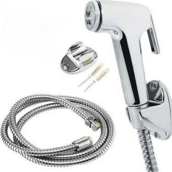 Taharet Hortumu Musluk Seti Tabancalı, Tuvalet için Bide Püskürtücü, El Püskürtme Seti, Bez Bebek Bezi Püskürtme Seti - Kurulumu Kolay MK1458 - Image 1