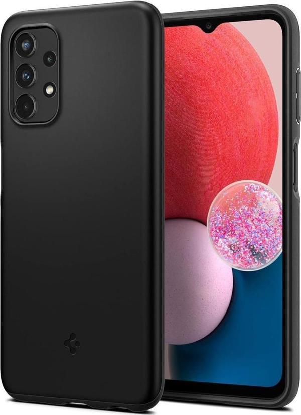 Spigen Galaxy A13 ile Uyumlu Kılıf Thin Fit Black - Image 1