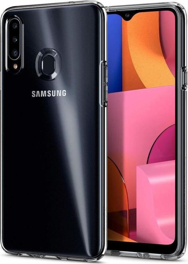 Spigen Galaxy A20s ile Uyumlu Kılıf Liquid Crystal Crystal Clear - Image 1