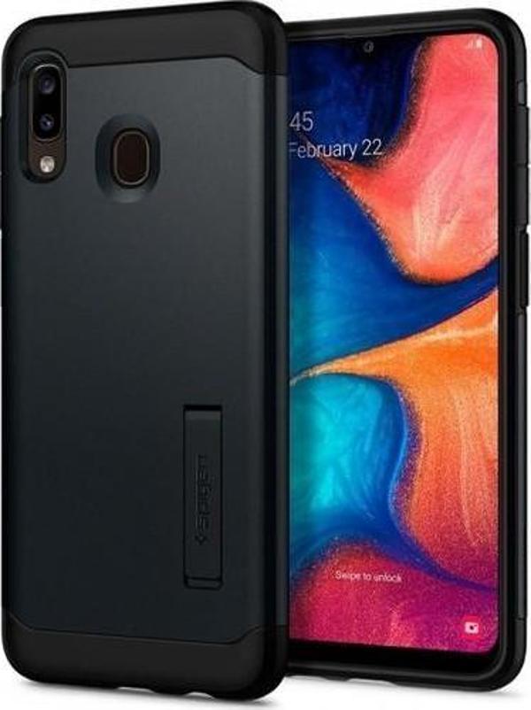 Spigen Galaxy A30 ile Uyumlu Kılıf Slim Armor Metal Slate - Image 1