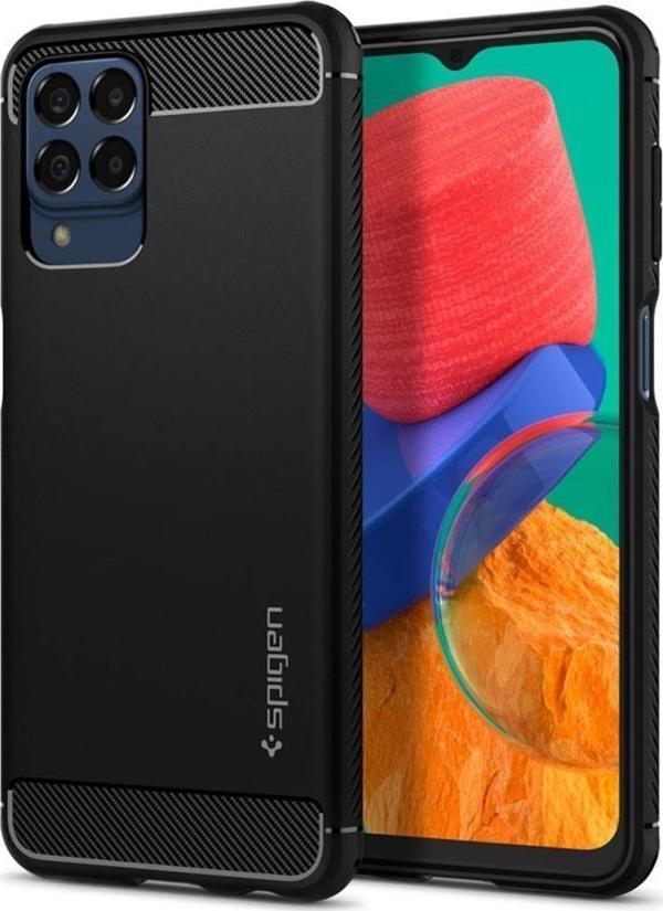 Spigen Galaxy M33 5G ile Uyumlu Kılıf Rugged Armor Black - Image 1