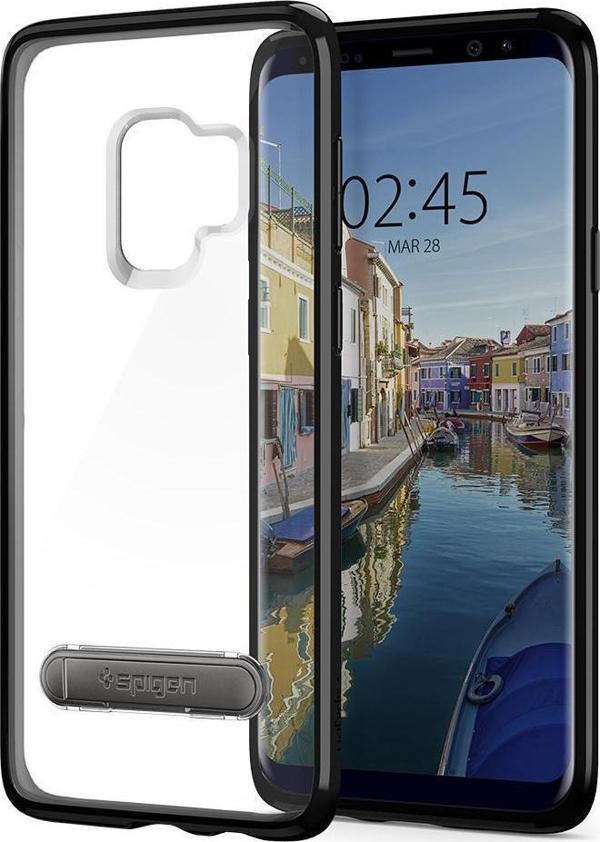 Spigen Galaxy S9 ile Uyumlu Kılıf Ultra Hybrid S Midnight Black - Image 1