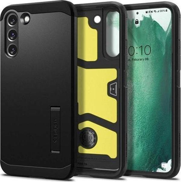 Spigen Galaxy S22 Plus 5G ile Uyumlu Kılıf Tough Armor Military Grade Black - Image 1