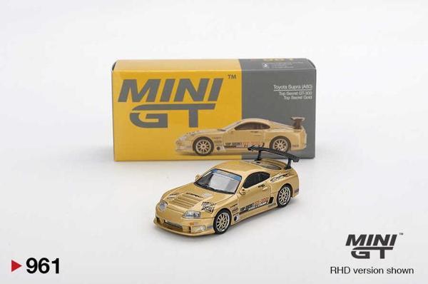 Mini GT 1/64 Toyota Supra (A80) Top Secret GT-300 Top Secret Gold 961 - Image 1
