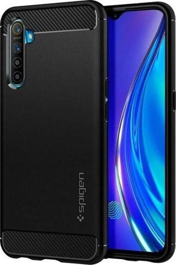 Spigen Realme XT ile Uyumlu Kılıf Rugged Armor Matte Black - Image 1