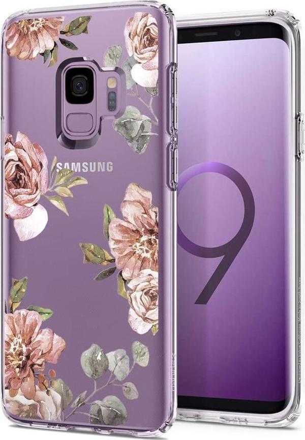 Spigen Galaxy S9 ile Uyumlu Kılıf Liquid Crystal Blossom Flower - Image 1