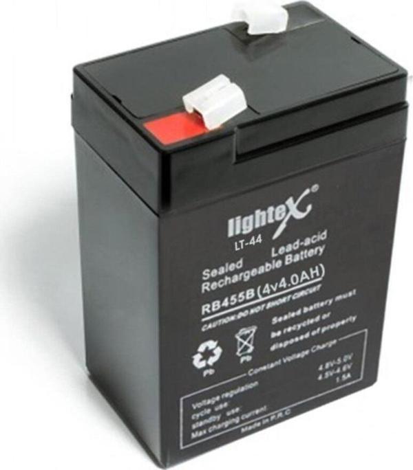 Lightex Akü 4V 4A Işıldak Fener (7X9.5X4.5Cm) Lt-44 - Image 1