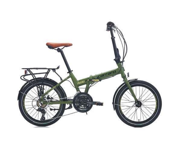 Carraro 20 Flexi 121 350H 21V VFren Katlanır Bisiklet Haki Siyah - Image 1
