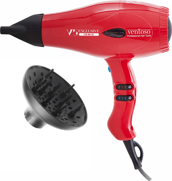 Ventoso V5 Exclusive İyonik 2500 W Profesyonel Fön Makinesi Rosso Vigolu - Image 1