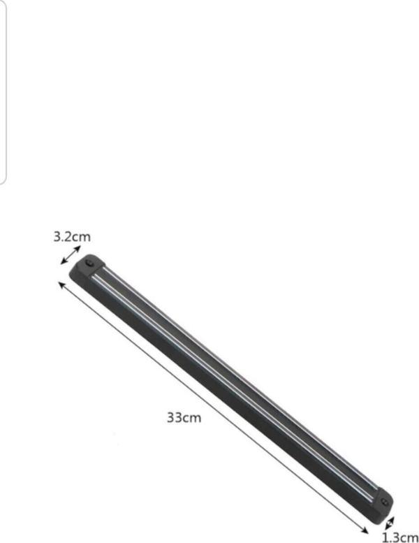Markalonya Mıknatıslı Paslanmaz Duvar Bıçak Askısı Standı 33 Cm - Image 1