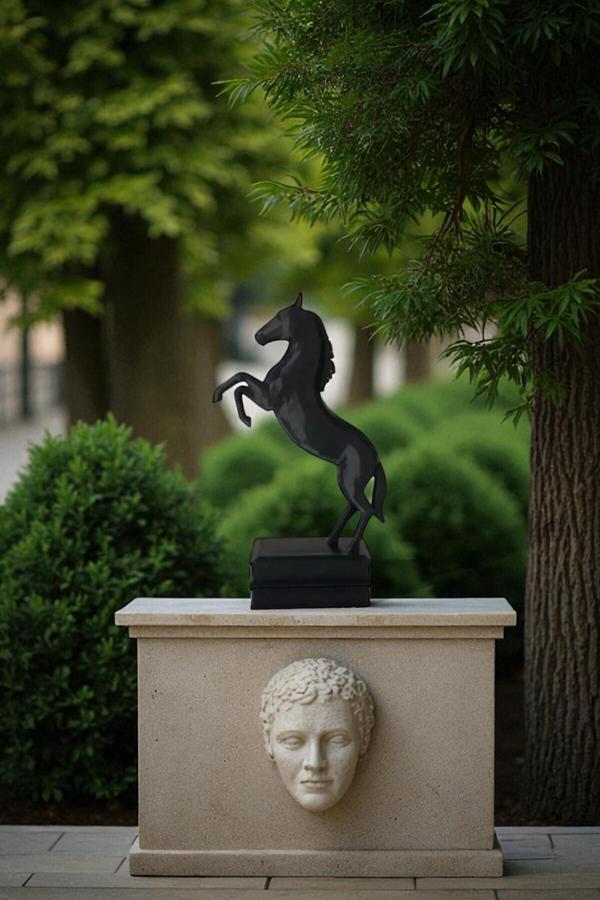 Pamuk'S Design 3D Dekoratif Şahlanan At Figürü 20 Cm Büyük Boy Hediyelik Tasarım Biblo - Image 1
