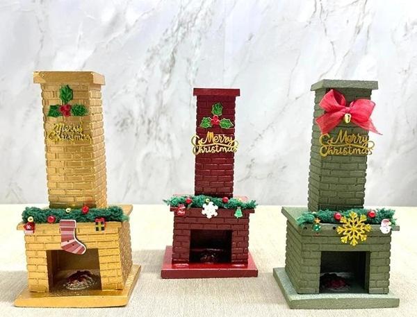 Noel Temalı Polyester Şömine Tütsülük İk023 - Image 1