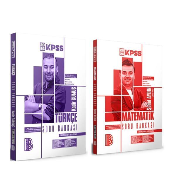 Benim Hocam 2026 KPSS Türkçe ve Matematik Tamamı Çözümlü Soru Bankası Seti 2 Kitap - Benim Hocam Yayınları - Image 1