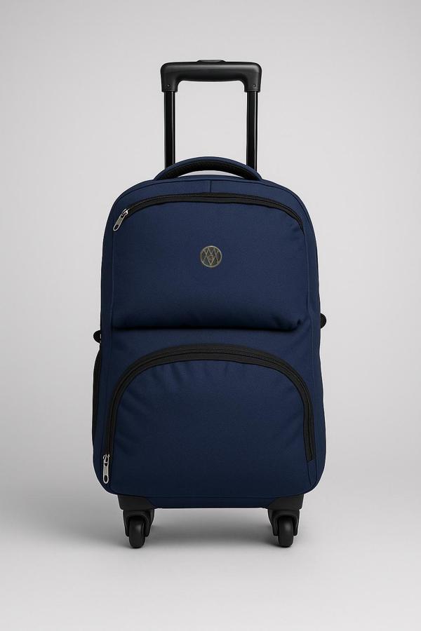 Çekçekli 4 Tekerlekli Sırt Çantası Lacivert 1175 - Image 1