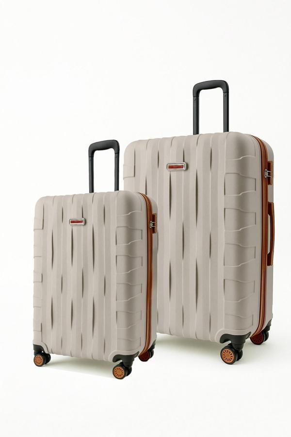 2'li Valiz Seti Büyük Boy - Kabin Boy Vizon-Taba 1167 - Image 1