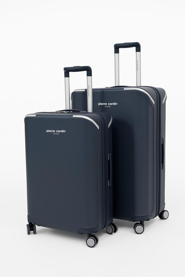 Pierre Cardin Büyük Ve Orta Boy 2'li Set %100 Polipropilen Valiz Lacivert 04PC7090 - Image 1