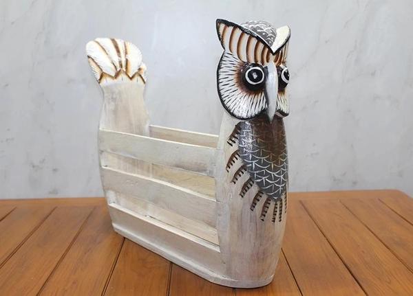 Ahşap Baykuş Gazetelik Okas-9 - Image 1