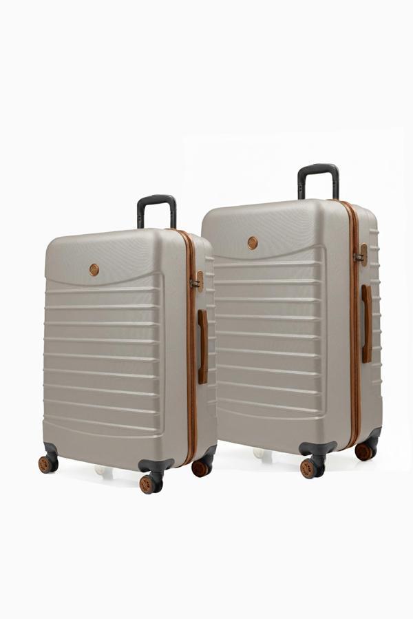 2'li Valiz Seti Büyük Boy - Orta Boy Vizon-Taba 1168 - Image 1