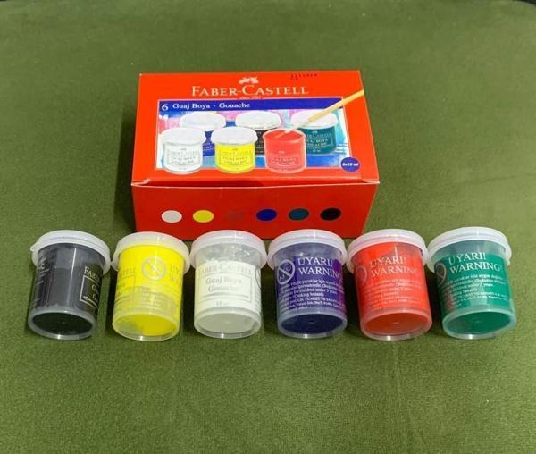 Faber-Castell 6'lı Guaj Boya - Image 1