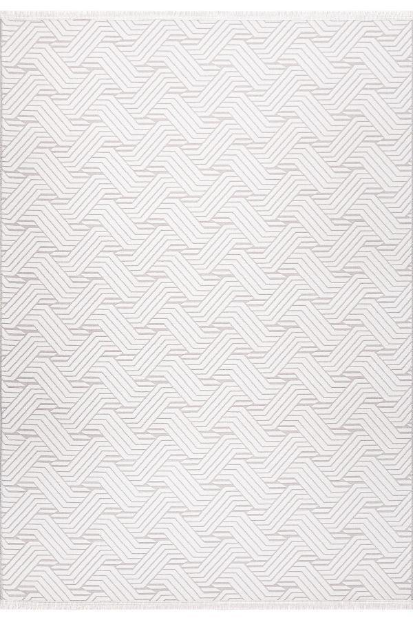 Pastel Halı Zena 406A Krem Gri Serisi Akrilik Salon Oturma Yatak Odası Halısı - Image 1