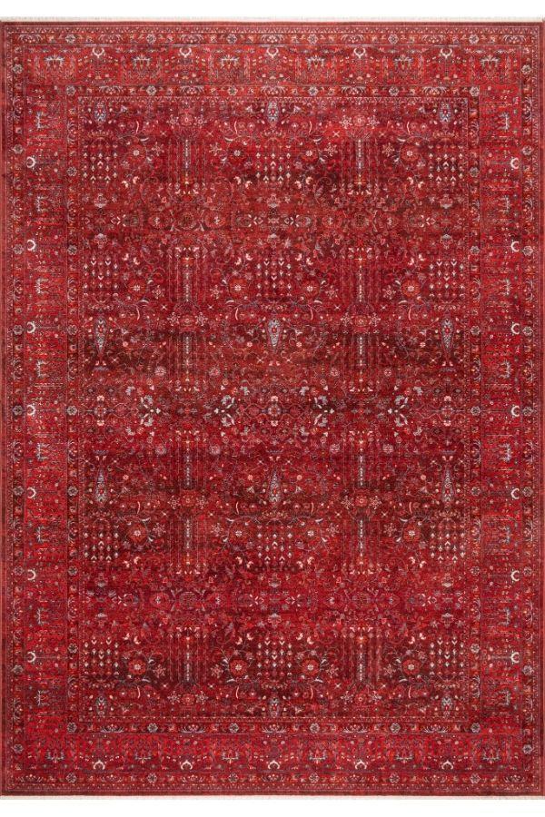 Pastel Halı Discovery 1393A Kırmızı Salon Oturma Yatak Odası Halısı - Image 1