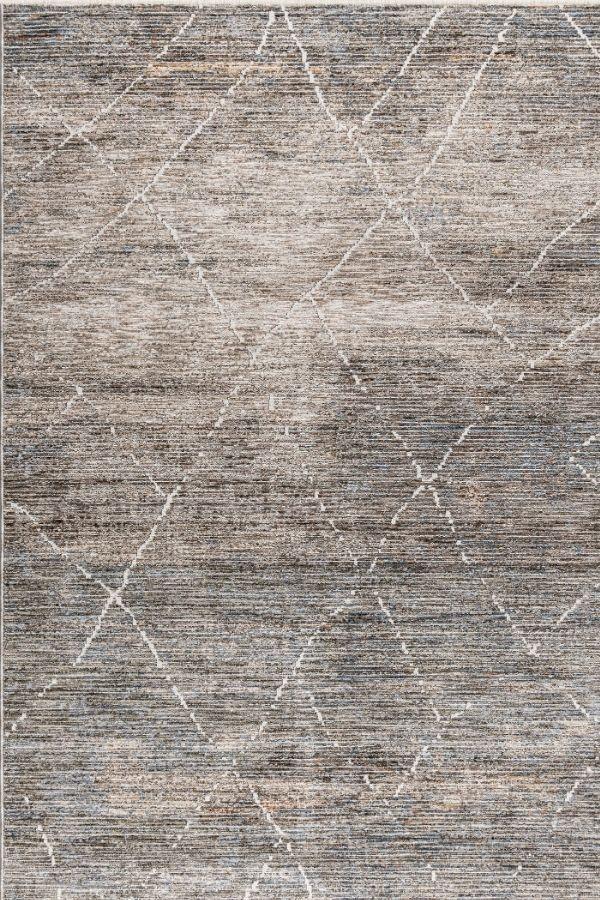 Pastel Halı Petra E008A Krem Gri Salon Oturma Yatak Odası Halısı - Image 1