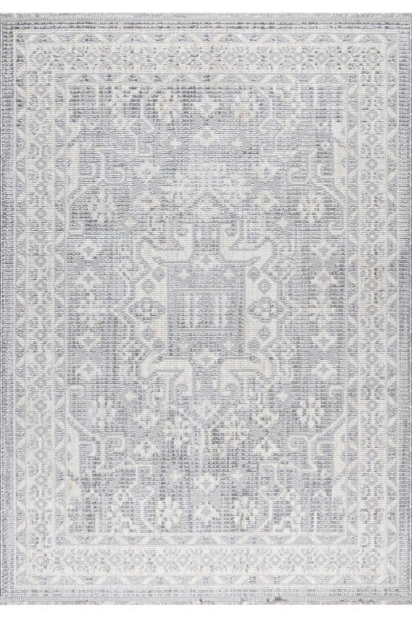 Pastel Halı Rio C3014A Gri Beyaz Serisi Salon Oturma Yatak Odası Halısı - Image 1