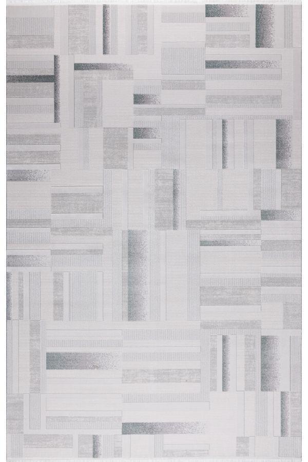 Pastel Halı Keops D169A Krem Yeşil Akrilik Salon Oturma Yatak Odası Halısı - Image 1