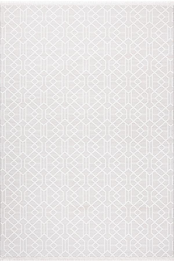 Pastel Halı Zena 416A Krem Gri Serisi Akrilik Salon Oturma Yatak Odası Halısı - Image 1