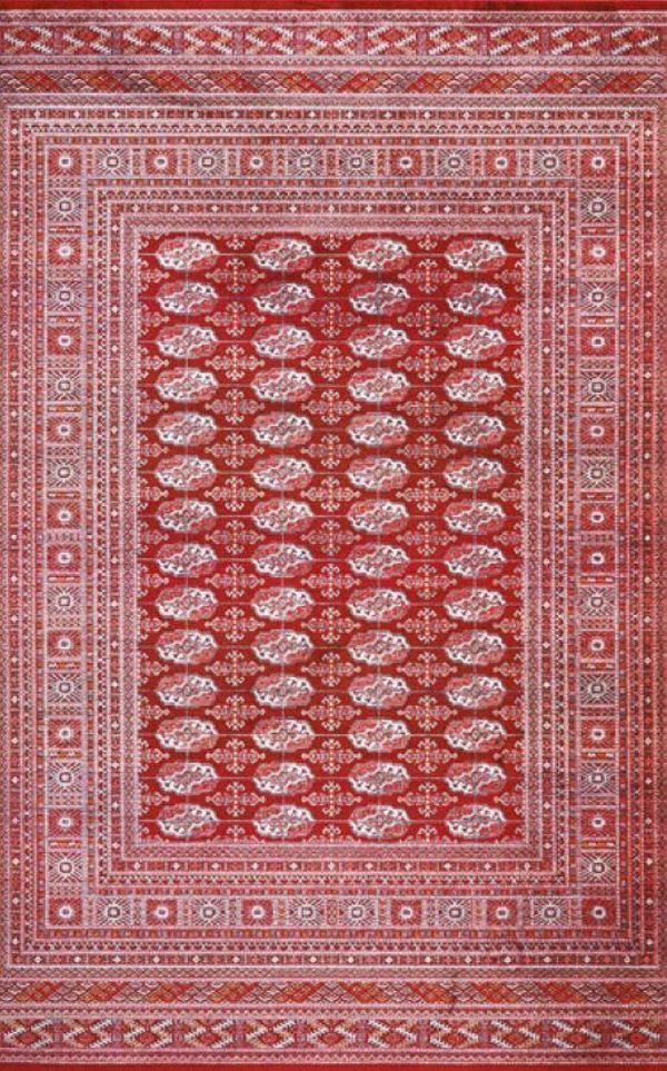 Gabardin Halı 7/24 Serisi 0235 Bordo Salon Oturma Yatak Odası Halısı - Image 1