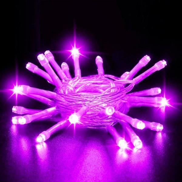 Kuzey 13 Metre Mor Ultra Canlı Net Işık Mor Led Işık Sabit Yanar Mor Fişli 220Volt Mor Yılbaşı Ağacı Işığı - Image 1
