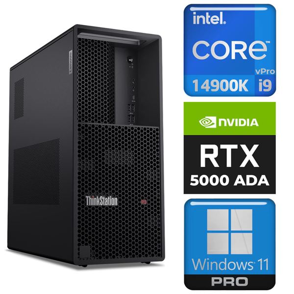 Lenovo DWS ThinkStation P3 i9-14900K 64GB 1TB SSD 32 GB RTX5000 Ada W11P İş İstasyonu 30GUSMESTX - Image 1