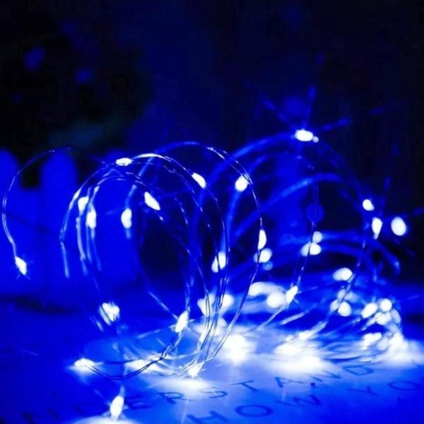 Kuzey 2 Metre Mavi Pilli Led Işık Ultra Parlak Canlı Mavi Işık Sabit Yanar Micro Dökme Led Su Geçirmez - Image 1