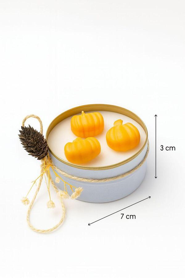 Calma Flame Sonbahar Temalı El Yapımı Soya Mumu Hediye Ev Dekorasyonu, Sevgililer Günü, Ev Dekor, Özel Gün - Image 1