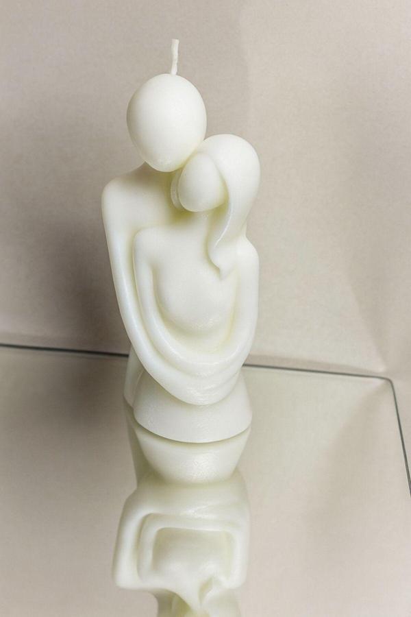 Calma Flame Dekoratif Mutku Çift El Yapımı Soya Mum – Romantik Hediye, Sevgililer Günü, Ev Dekor, Özel Gün - Image 1