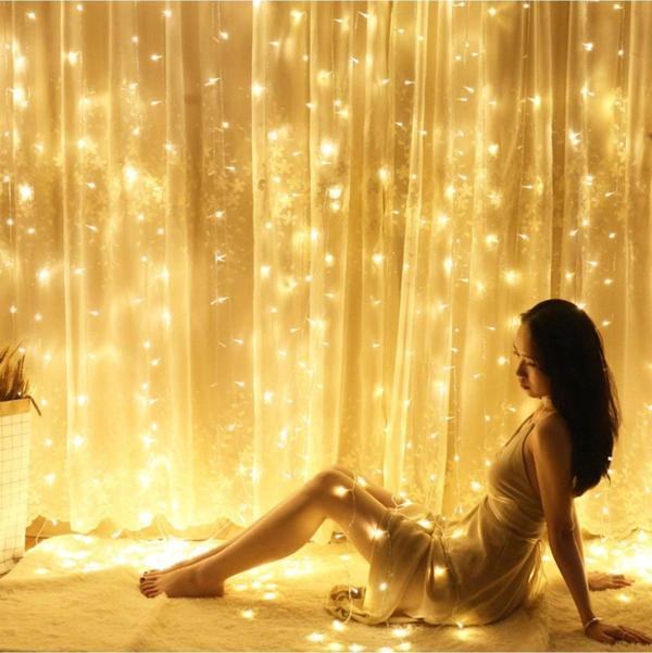 Kuzey 2X2 Metre 10 Dallı 140 Ledli Gün Işığı Salkım Led Işık Salkım Işık Gün Işığı Led Işık Modlu Fişli - Image 1