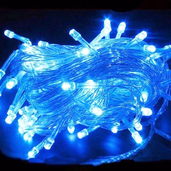 Kuzey Vip 10 Metre Mavi Led Işık Mavi Yılbaşı Ağacı Işığı Mavi İp Led Işık Fişli Mavi Led Noel Ağacı Işığı - Image 1