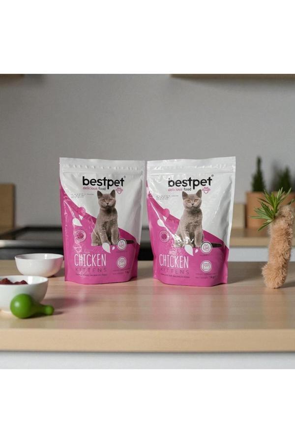 tavuklu yavru kedi maması 1kg*2 adet - Image 1