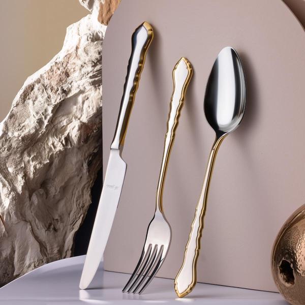 Aryıldız Ophelia Plus 84 Parça 12 Kişilik Çatal Kaşık Bıçak Takımı - Image 1