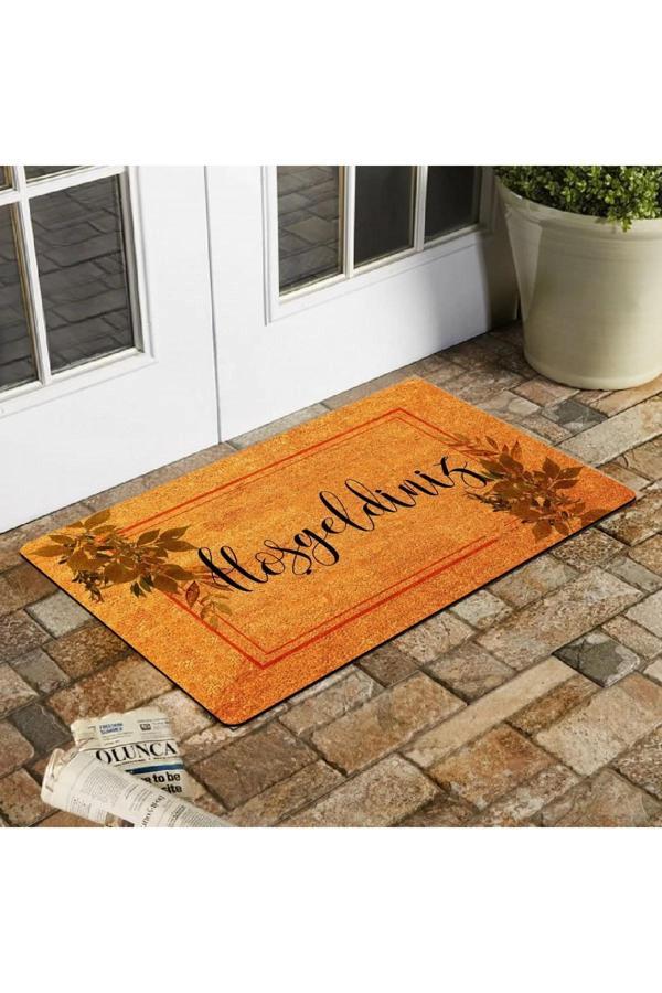 Esnature Sarmaşık Desenli Kapı Paspası Önü Paspası 45x70 Cm - Image 1