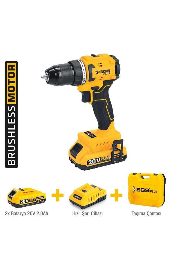 Sgs Plus SGS5529 - 20 Volt 2 Amper Çift Akü 60 Nm Akülü Vidalama Makinası Seti - Image 1