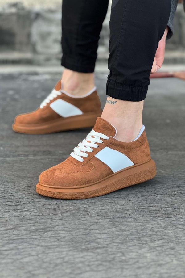 Wagoon WG011 Taba Süet Erkek Casual Ayakkabı - Image 1