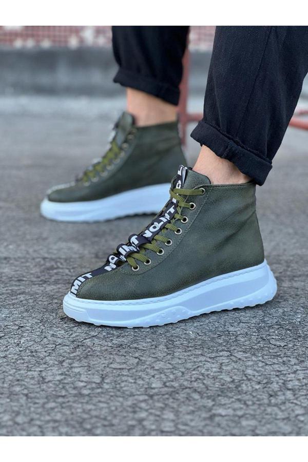 Wagoon WG03 Haki Erkek Yarım Bilek Bot - Image 1