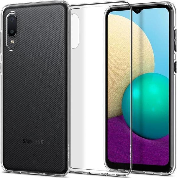 Spigen Galaxy A02 / Galaxy M02 ile Uyumlu Kılıf Liquid Crystal 4 Tarafı Tam Koruma Crystal Clear - Image 1