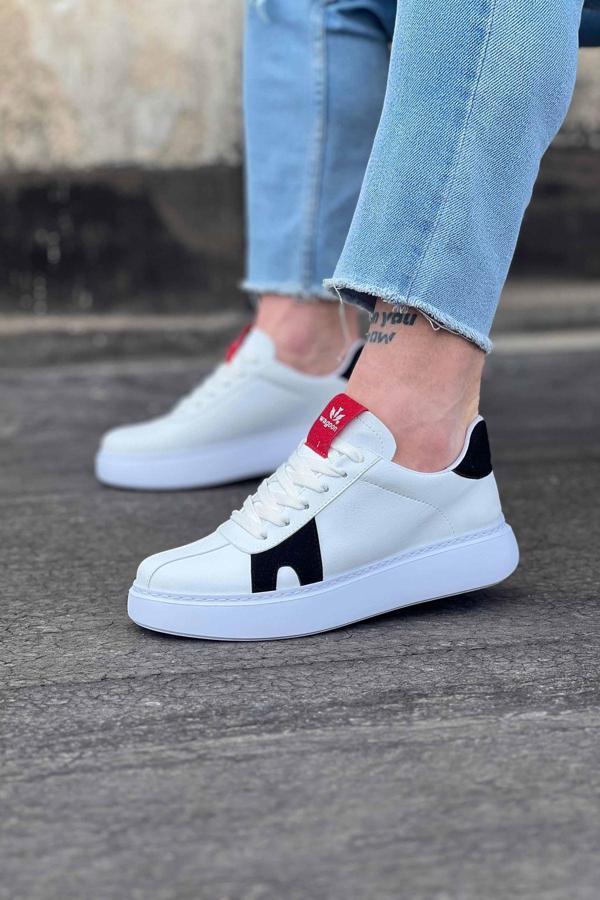 Wagoon WG040 Beyaz Siyah Erkek Casual Ayakkabı - Image 1