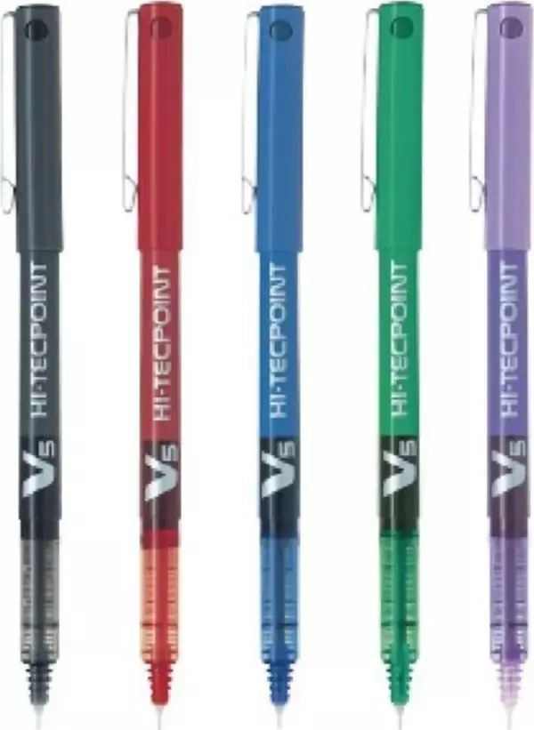 Pilot V5 Hi-tecpoint 5 Farklı Renk Iğne Uçlu Mürekkepli Kalem Set - Image 1