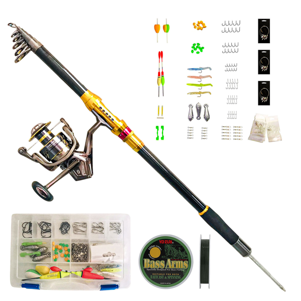 Hızlı Balık 125 Parça Hazır olta seti  360 cm 001 - Image 1