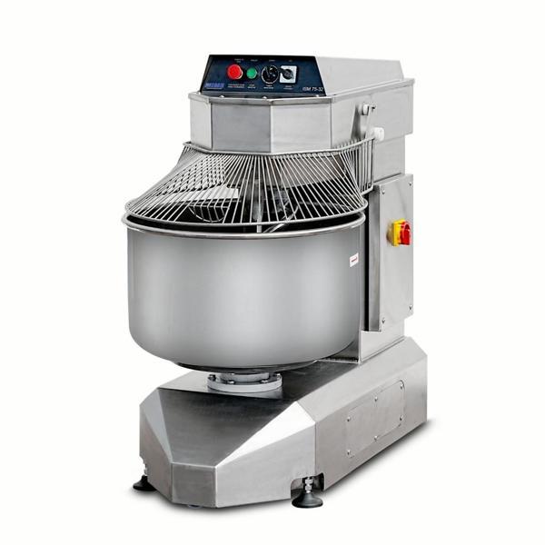 Dirmak ISM 75-32S CR Spiral Hamur Yoğurma Makinası 75 Lt Kazan İki Yönlü Kazan 35 Kg Un Kapasiteli  İki Devirli İki Yöne Dönen Kazan Krom Gövde 380v/3p/50hz - Image 1